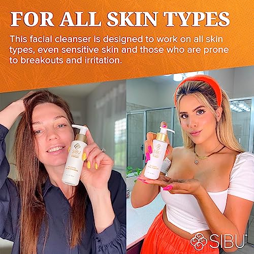 Sibu Sea Buckthorn Polishing Facial Cleanser (4Oz), Face Wash Made From Premium Himalayan Sea Berry Oil – Moisturizes Skin, Reduces Blemishes, Removes Make-Up #TOP4