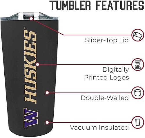 Miniatura 167 de Campus Colors Vaso de acero inoxidable de la NCAA perfecto para el día del partido, 18 onzas, doble pared, mantiene las bebidas perfectamente Azul