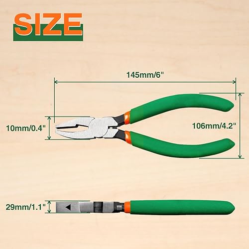 Miniatura 7 de SPEEDWOX Alicates profesionales de 6 pulgadas, alicates Grozer de vidrio, herramienta de rotura de mosaicos para mordisquear vidrio preciso de
