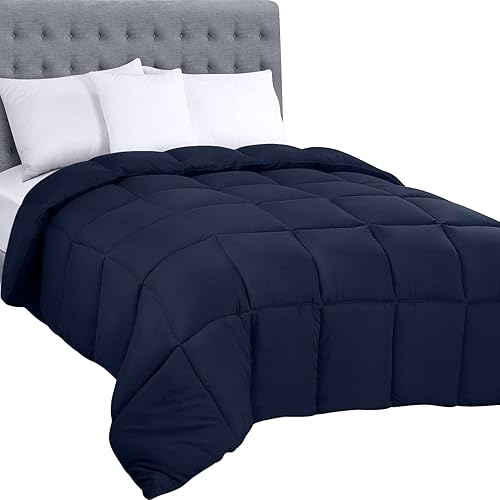 Miniatura 21 de Utopia Bedding Edredón de tamaño king, inserto de edredón para todas las estaciones, edredón de cama cosido en caja con esquinas y relleno Blanco