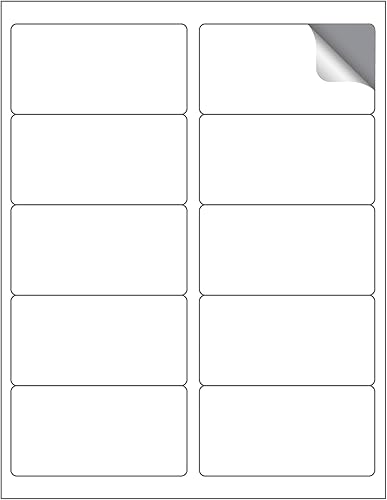 Miniatura 8 de MACO Cubierta láser y tinta blanca azabache para todas las etiquetas de envío 2 x 4 pulgadas 10 por hoja 1000 por caja ML-1000