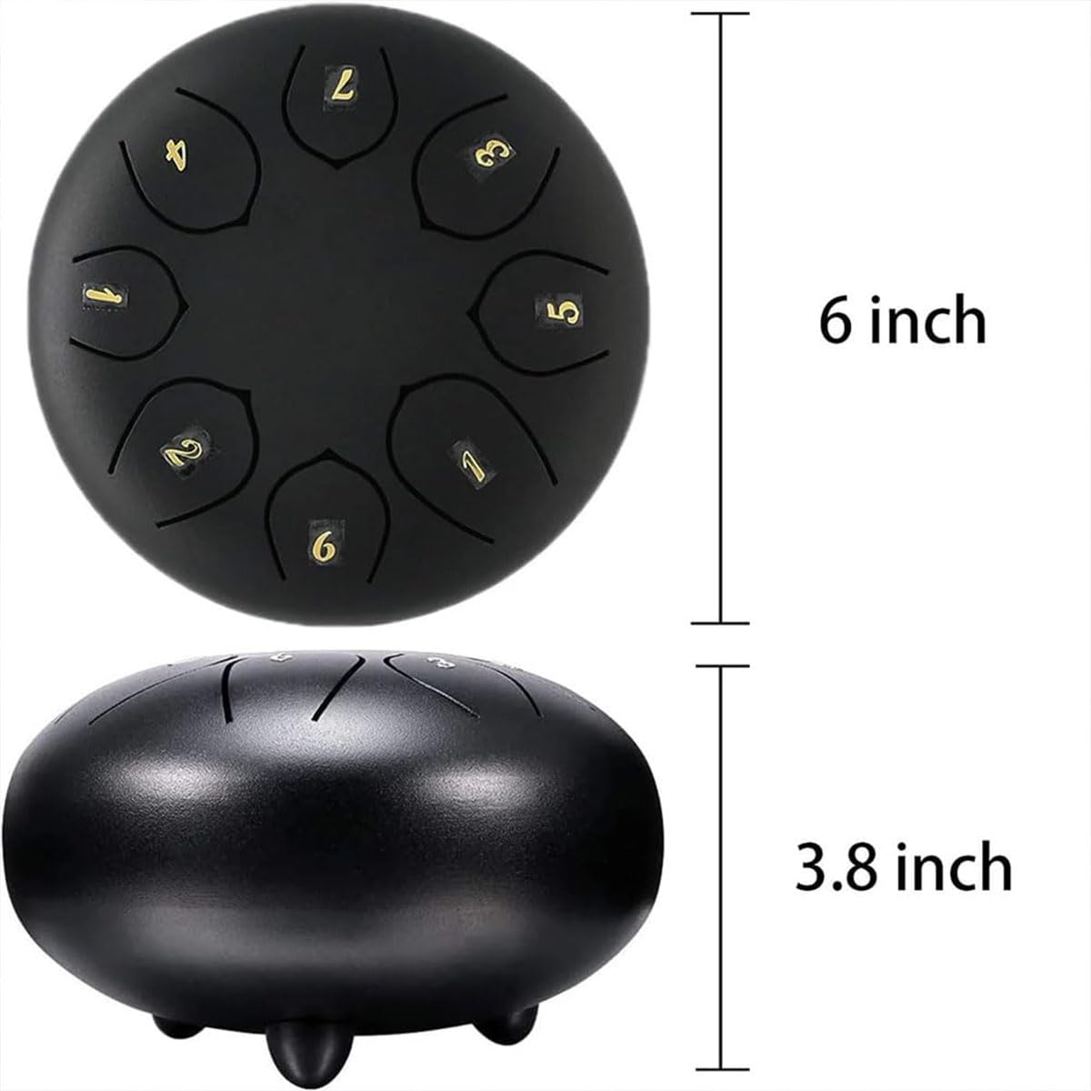 Tambor de Lluvia para Jardín Ch-akra - 6 Pulgadas, 8 Notas, Impermeable - Instrumento Musical al Aire Libre