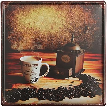 KISSMYTWINS Coffee Tin Sign Vintage Metal Plaque Poster Bar Pub Home Wall Decor
