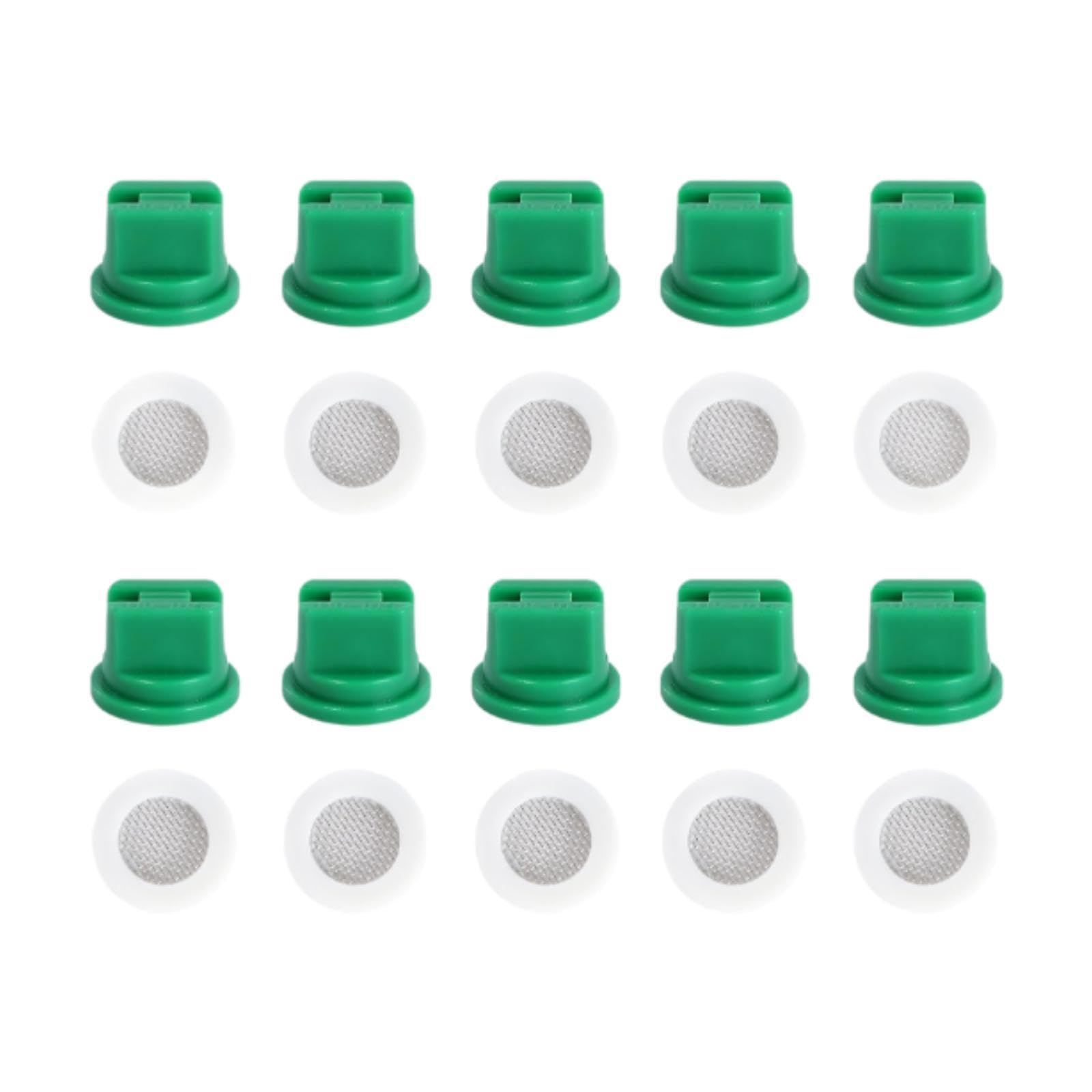 ATORSE 10x Flat Fan Spray Tip Nozzles Summer Cooling Spraying Nozzle Tips Lawn 110° Green-image-18