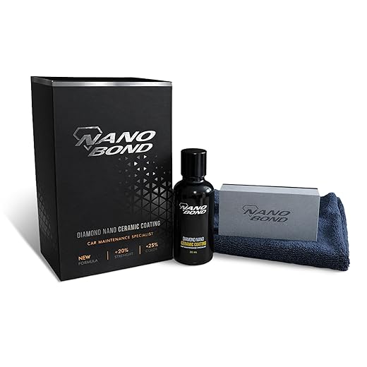Nano Bond Ceramic Coating 9H PRO, Car, Plastic, Glass, and Wheel Exterior Care Product kit, Hydrophobic, Long Lasting Professional Care, High Gloss Paint Shine, Automotive Polishing with Sio2, 30ML
