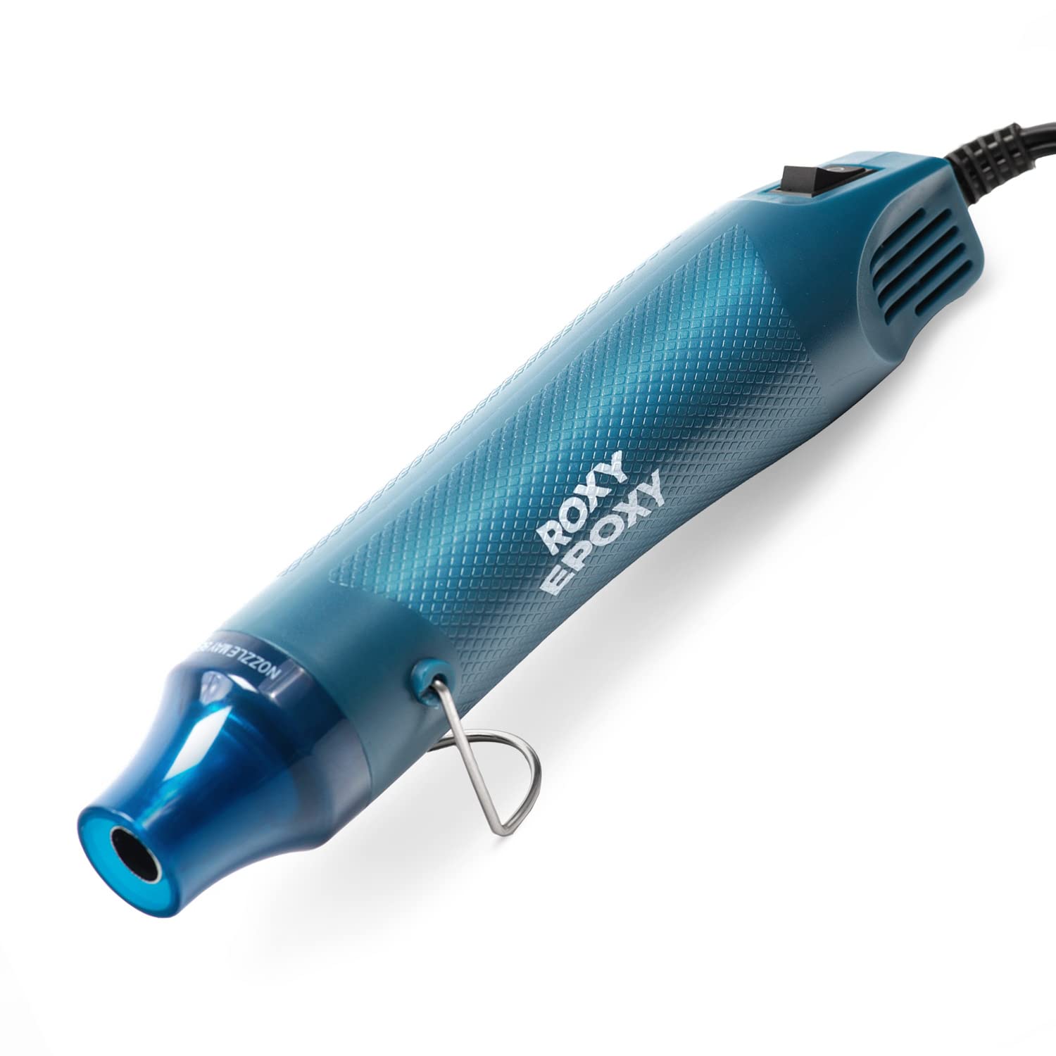 Roxy Epoxy Bubble Remover Tool for Epoxy Resin - Hot Air Gun for DIY Crafts Embossing and Drying Acrylic Resin - Mini Portable Heat Gun (Cyan Blue)