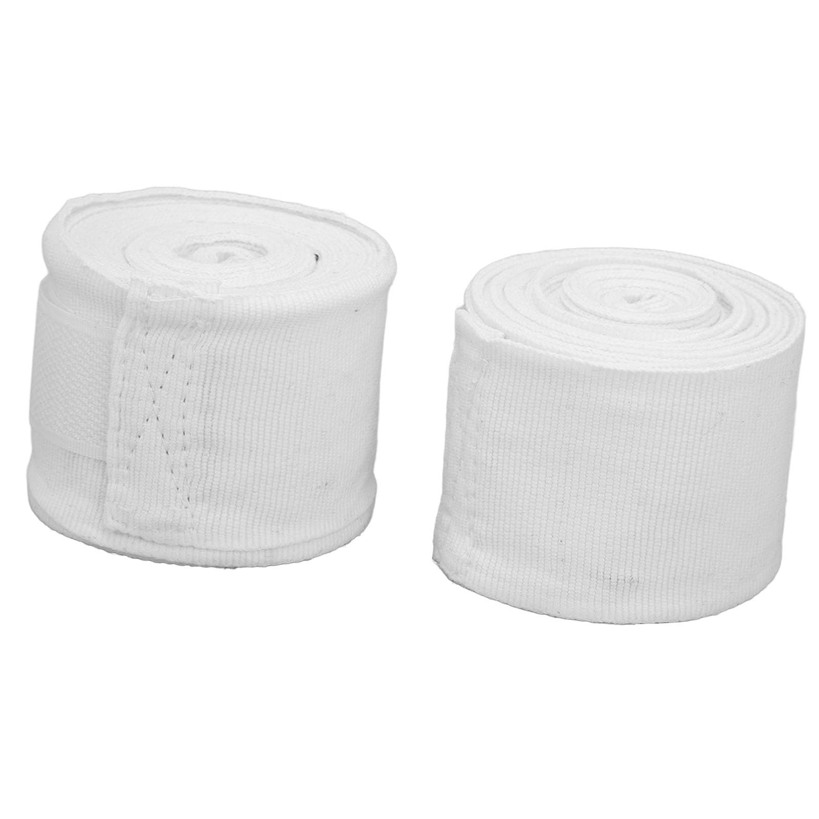 ZAWELIYO 2Pcs Boxing Handwraps Cotton 5m Quick Drying Semi Elastic Sports Handwraps Kickboxing Muay Thai (White)