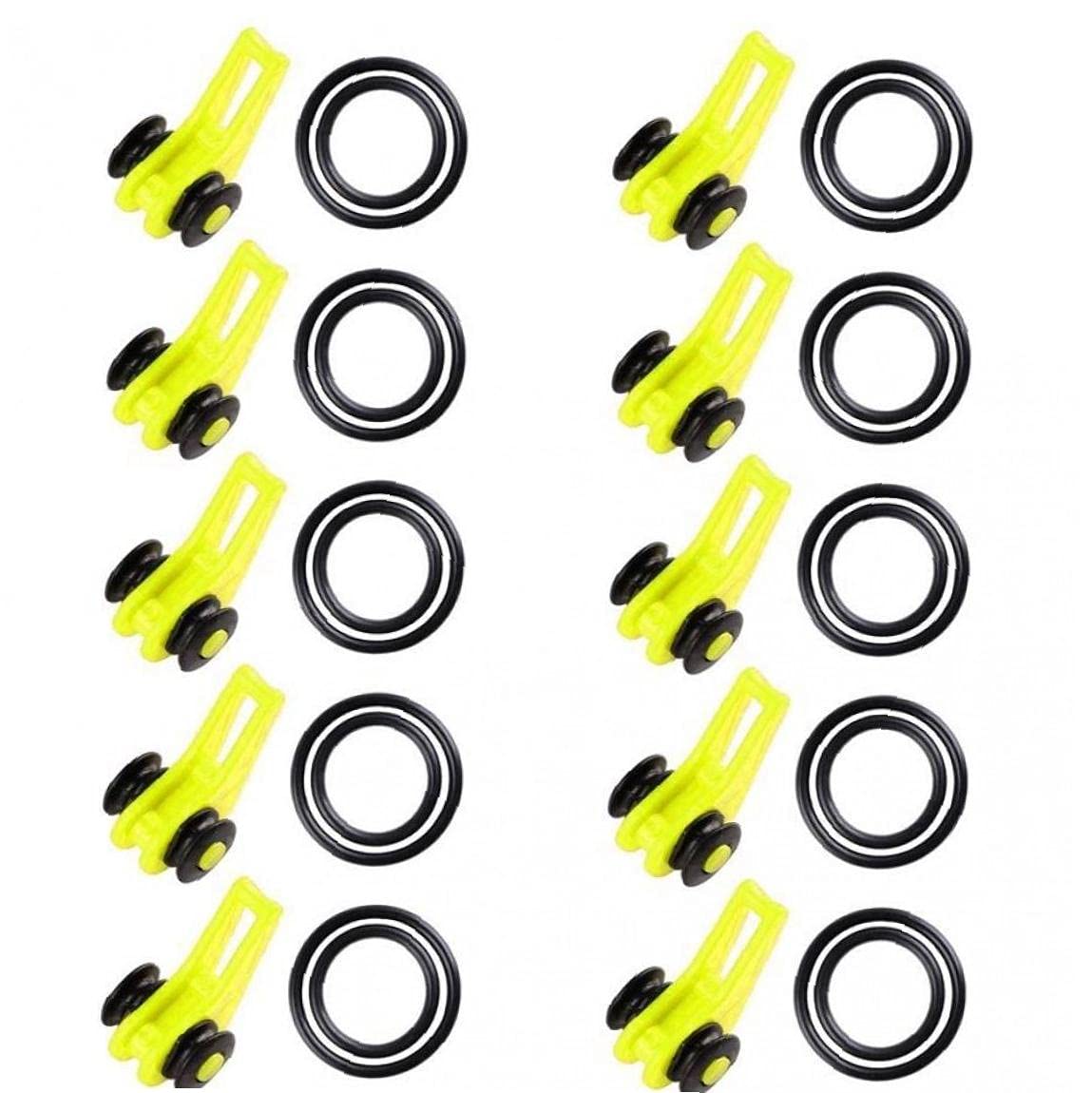 10 Unids/Bolsa De Plástico De Caña De Pescar Pole Hook Keeper for Lockt Bait Bucket Height Titular De Seguridad Accesorios De Aparejos De Pesca