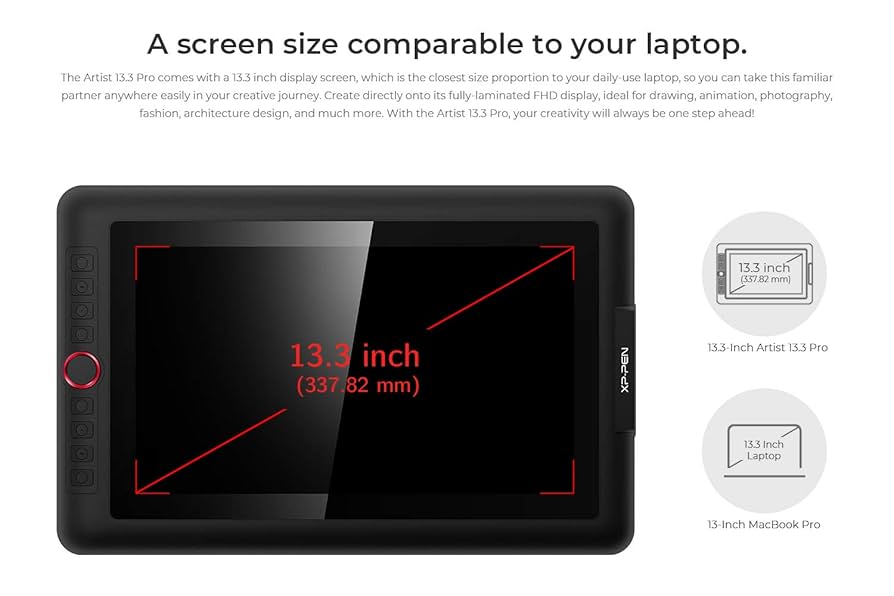 液晶ペンタブレット「Artist13.3Pro」 Artist 13.3 Pro affordable display graphic tablet | XPPen