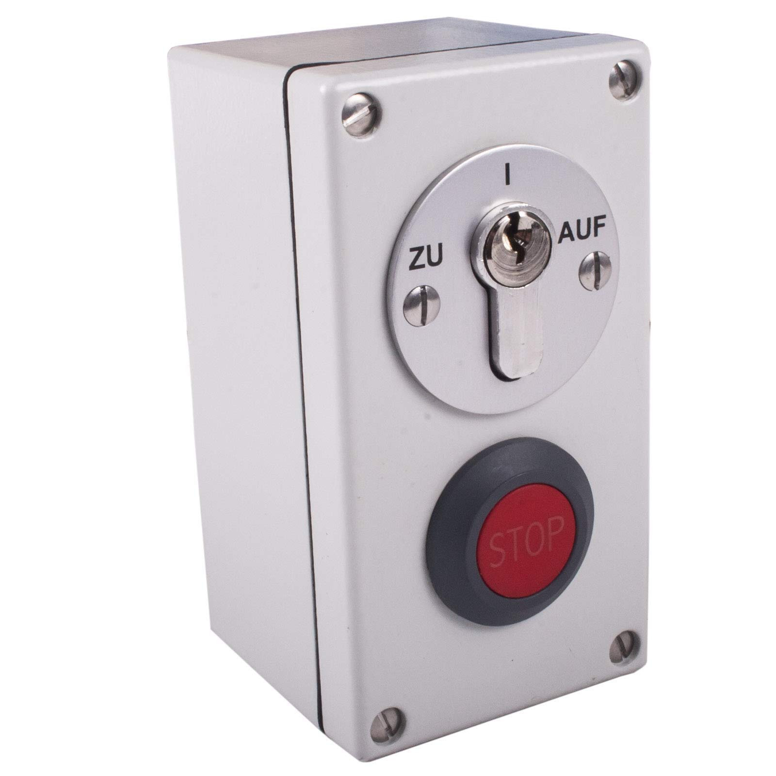 Interruptor de llave con botón de emergencia AP2-2R/S de parada de emergencia (acabado de parada)