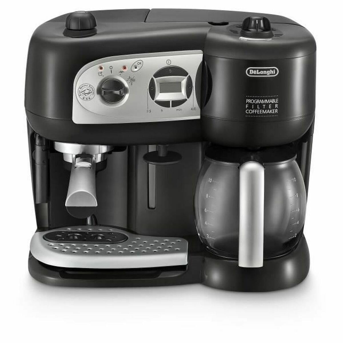 De'Longhi BCO264 Delonghi BCO264.1 Espresso con Pompa e Macchina da caffè, 10 Tazze, 220 V (Non per Gli Stati Uniti), 2 Cups, Acciaio Inossidabile, Nero