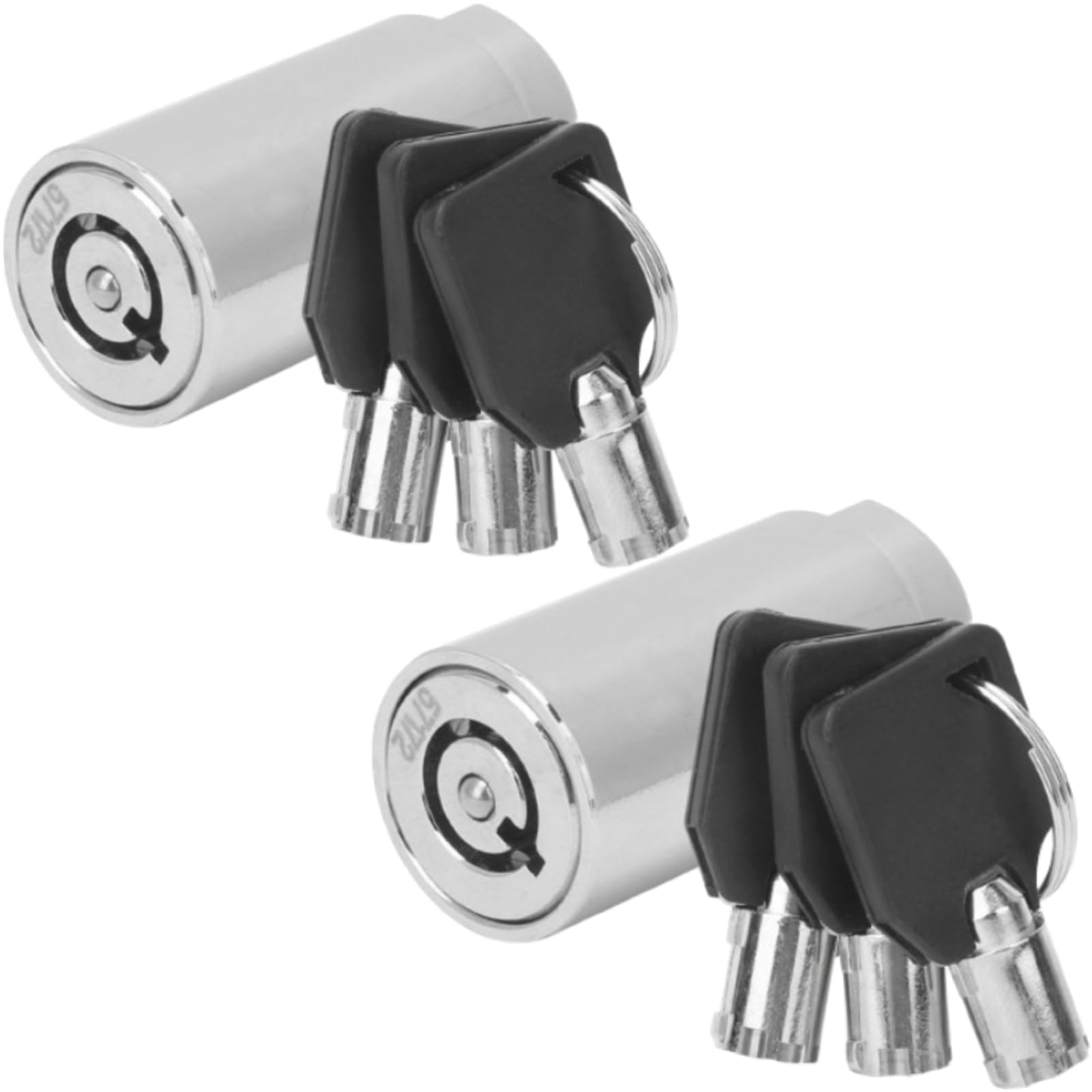 2Sets Vending Machine Lock and Key, Zinc Alloy Tubular Lock Pick
