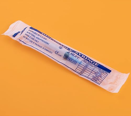 Miniatura 3 de Jeringa de 0.1 fl oz con aguja de 23G 1 pulgada, embalaje individual desechable (2 ML-23G-20PACK)