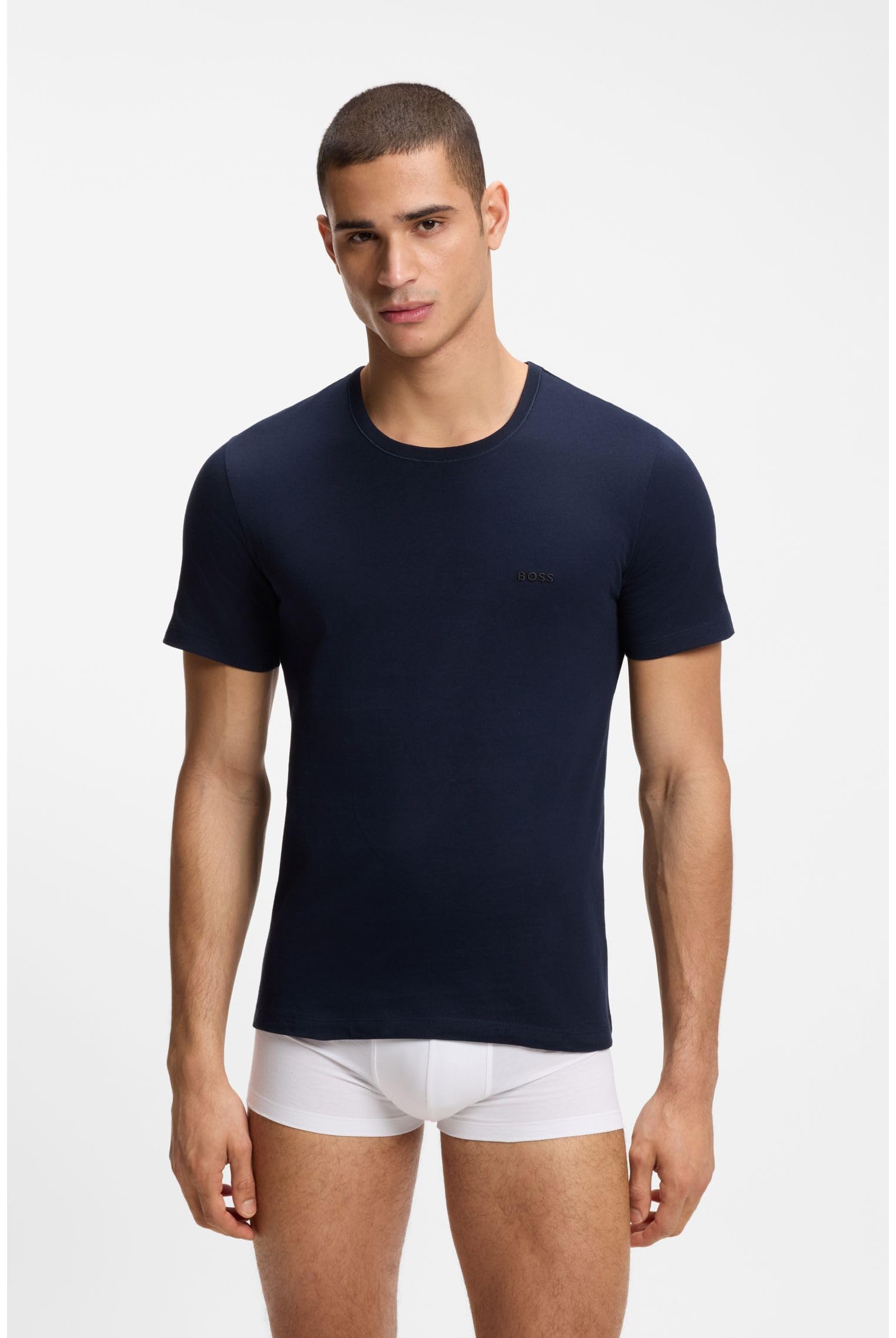 BOSS Herren Tshirtrn 3p Classic 10267939 0 Underwear_T_Shirt (1er Pack)
