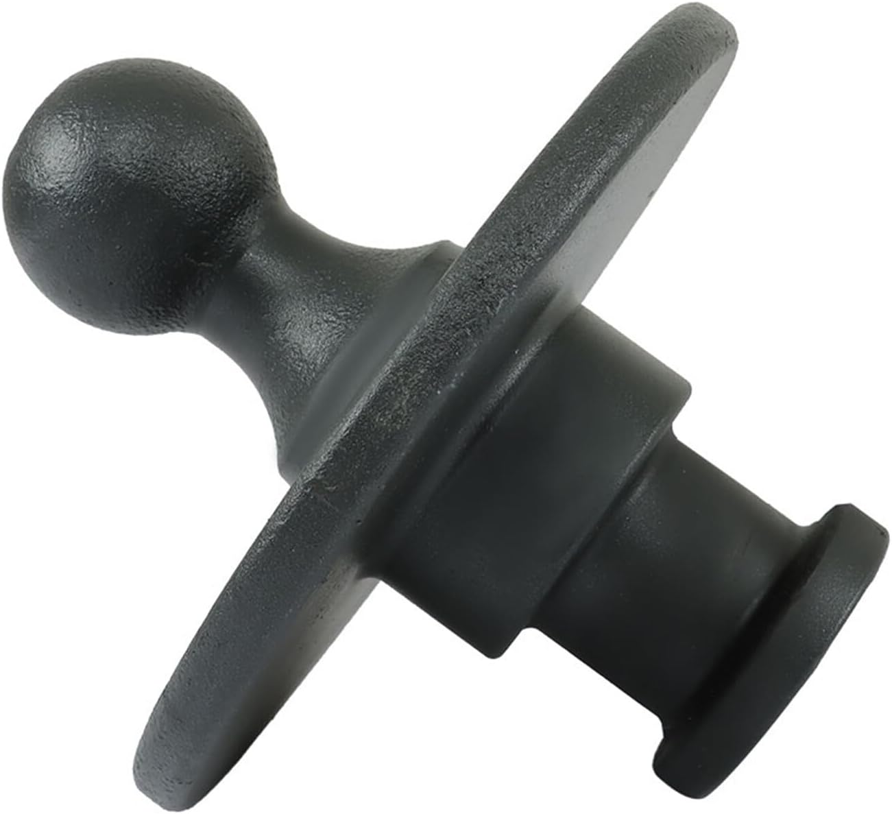 Gooseneck Ball Adapter Trailer Hitch Fifth Wheel Kingpin to 2-5/16 Inch Gooseneck Ball Towing Receiver Adapter Black