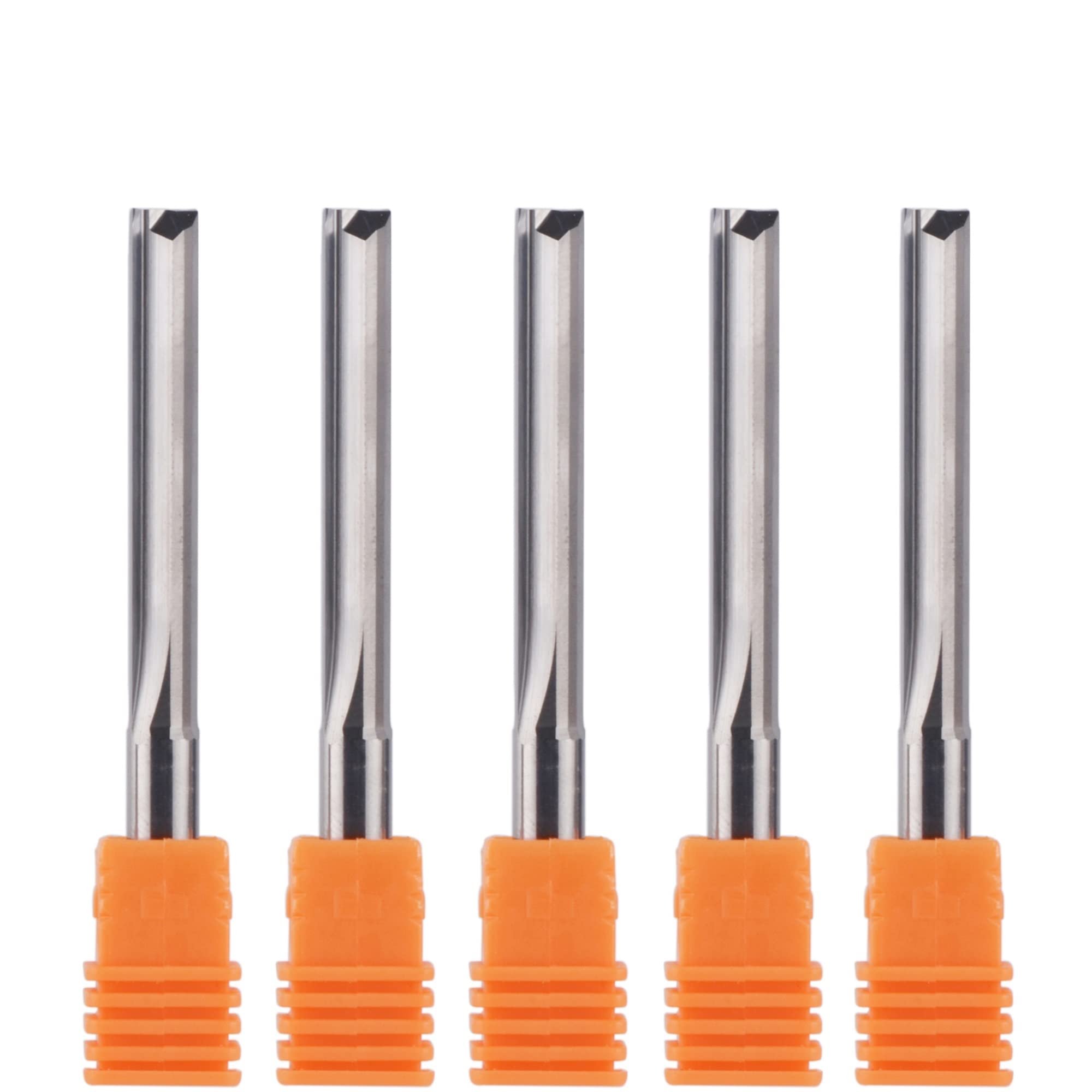 KAYRAM 5 STÜCKE 3,175 mm 4 mm 6 mm 8 mm Schaft 2 Flöte Hartmetall Schaftfräser CNC Fräser Gravur Bit Gerade Schlitzfräser (Size : 5pc-ST2F-D6.0-L25)