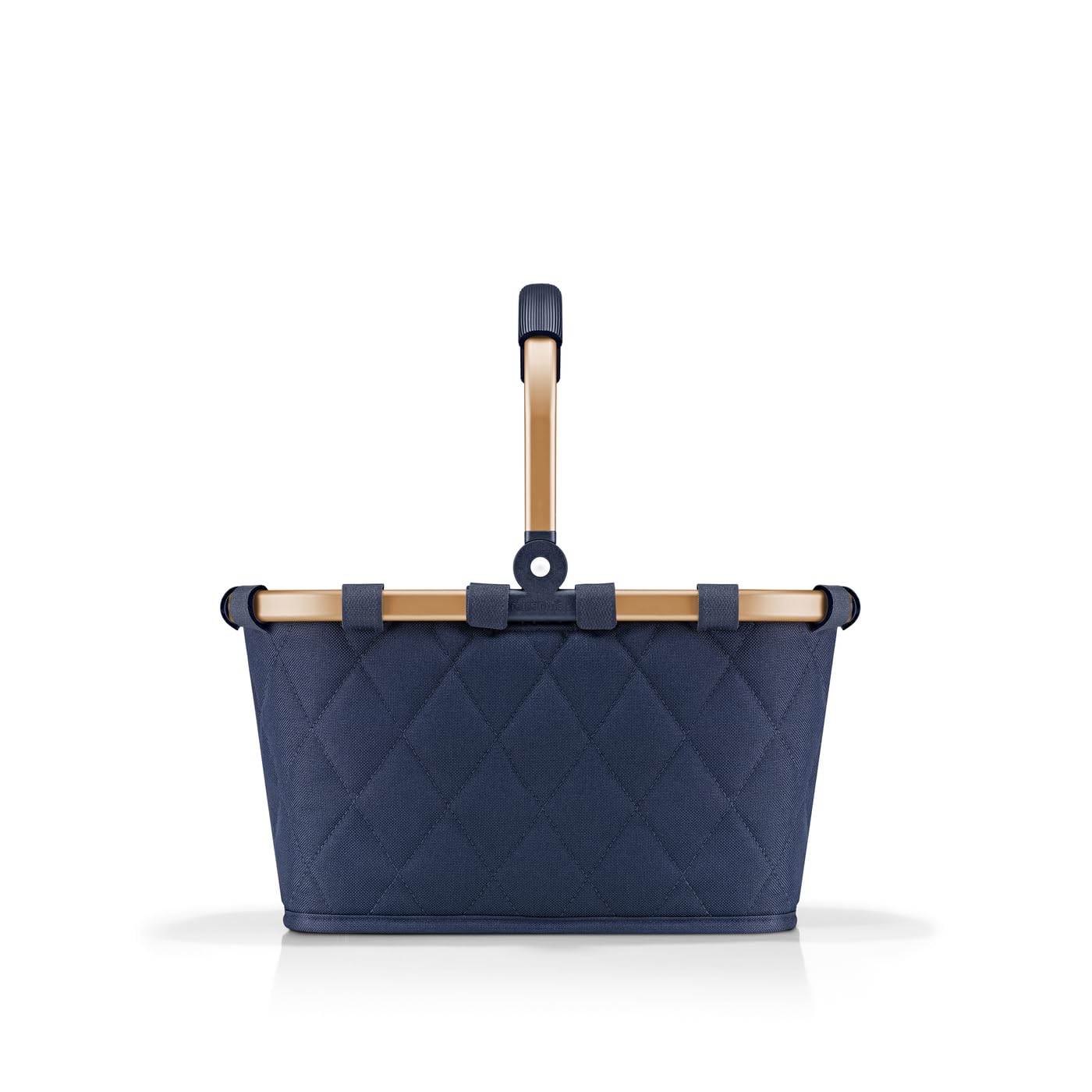 reisenthel carrybag XS – Frame Rhombus Midnight Gold (Kleiner stabiler Einkaufskorb)