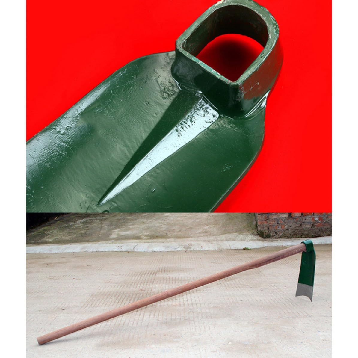 Houe de Jardin Pratique en Acier Rail pour Désherbage et Plantation