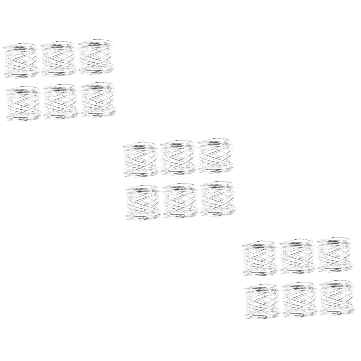MAGICLULU 3 Set Portatovaglioli Metallo Per Decorazioni Da Tavolo Per Matrimoni E Feste Per Tovaglioli 6 Pezzi*3