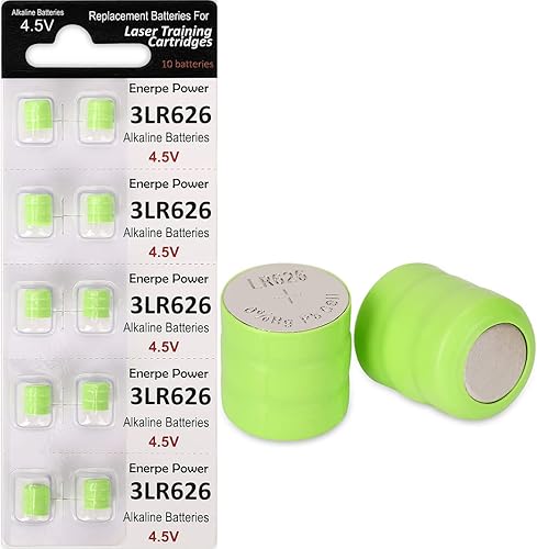 Paquete de 10 baterías de repuesto 3AG4 3LR626 3x377 4.5V para todos los cartuchos de entrenamiento láser