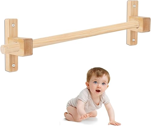 Montessori - Barra de dominadas para bebés 36 pulgadas ajustable de madera para bebés es adecuada para bebés de 6 a 18 meses disponible en Yaxa Colombia