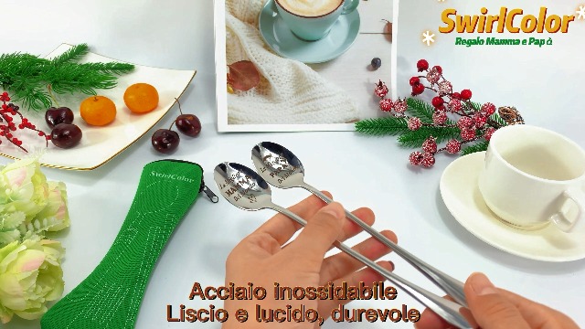 Cucchiai Da Caffè Incisi - 'Migliore Mamma/Papà' In Acciaio Inox - Regalo Per Genitori - Foto 8