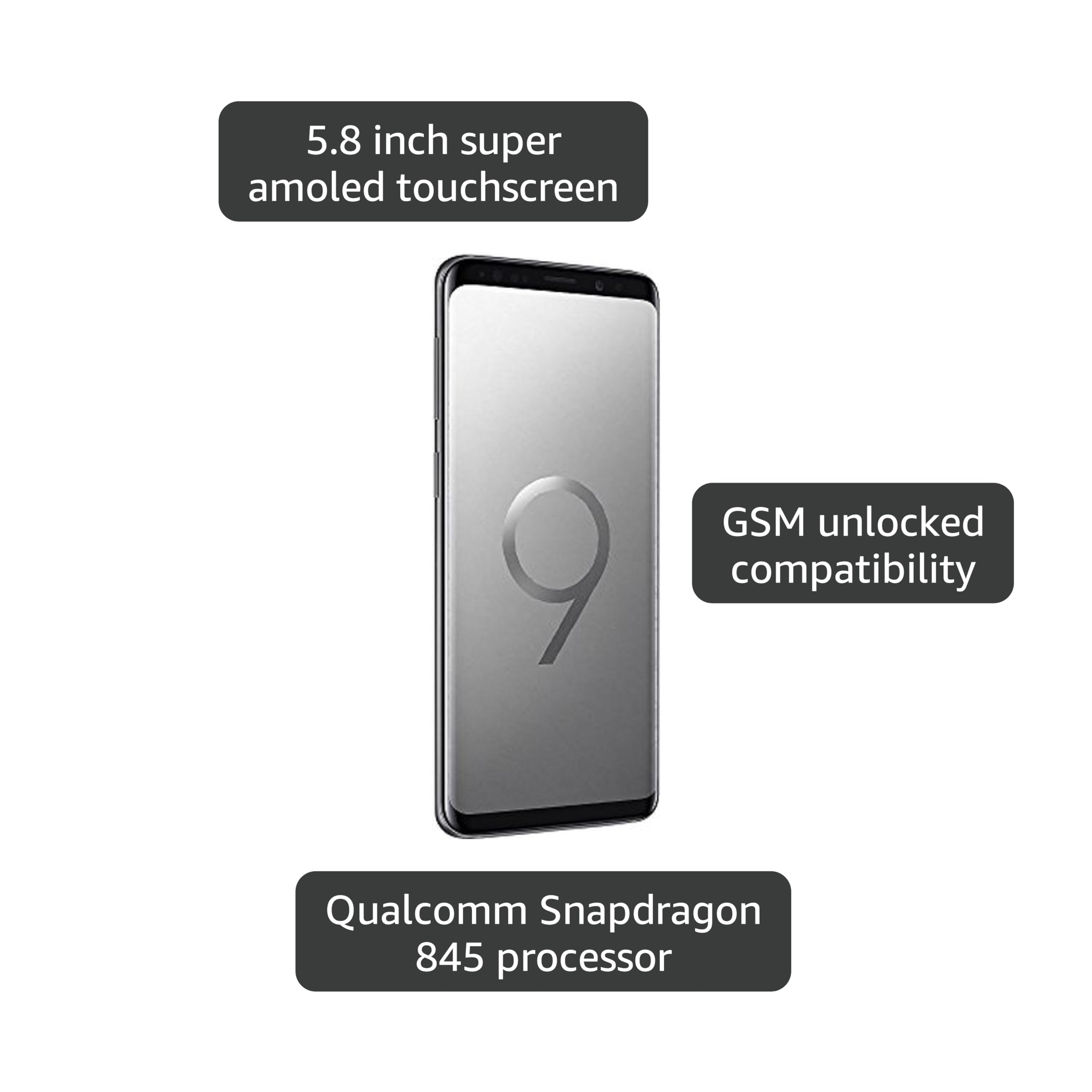 Amazon.com: Samsung Galaxy S9 G9600 64GB Unlocked GSM 4G LTE Phone