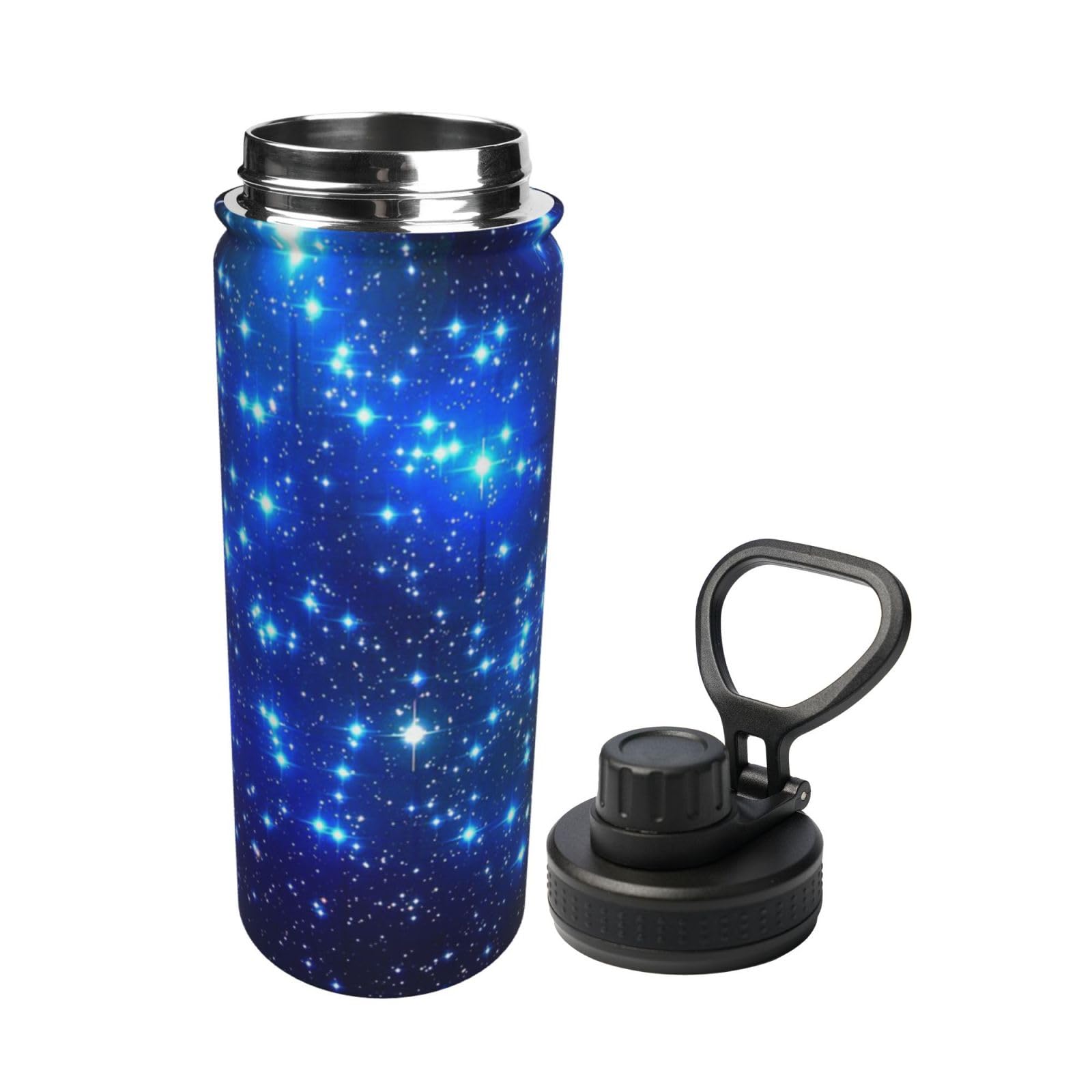 Galaxy Stars Print Wasserflasche Edelstahl Isolierflaschen 530 ml Sport Wasserflaschen für Männer Frauen