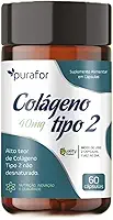 Colágeno Tipo 2 Purafor 40mg | Suplemento para Articulações e Ossos | Alívio de Dores e Mais Mobilidade | 60 Cápsulas