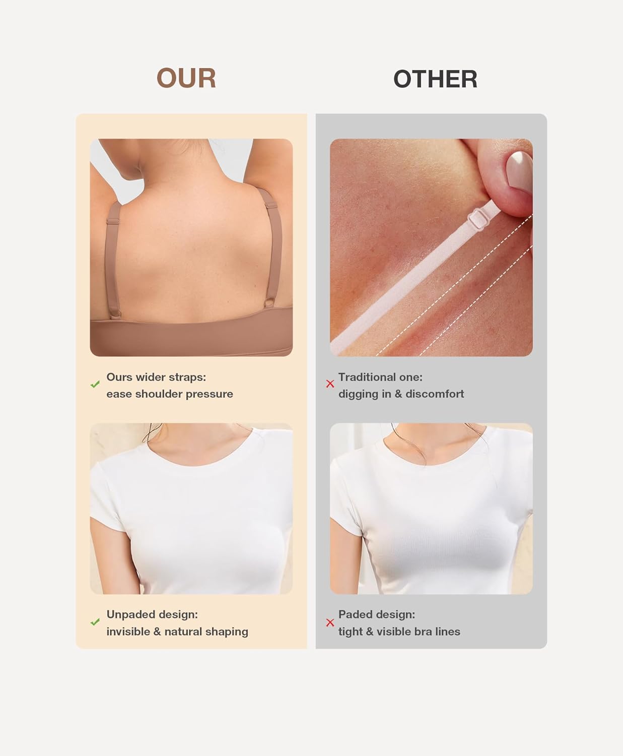 Lover-Beauty Seamless Bra for Women No Underwire Full Coverage Bras Wireless Comfortable Everyday Bra - Image 4