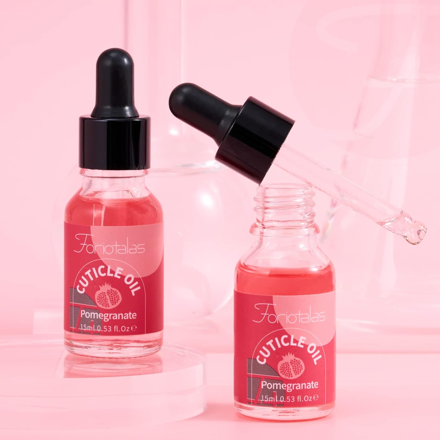 Foriotalas Cuticle Oil for Nails,Jojoba Nail Cuticle Oil for Manicure Contain Vitamin B&E,Solar Hydrating Oil Strengthens Nail Conditioner,Natural Cuticle Oil Prevents Hangnails & Chapped-Pomegranate : Everything Else