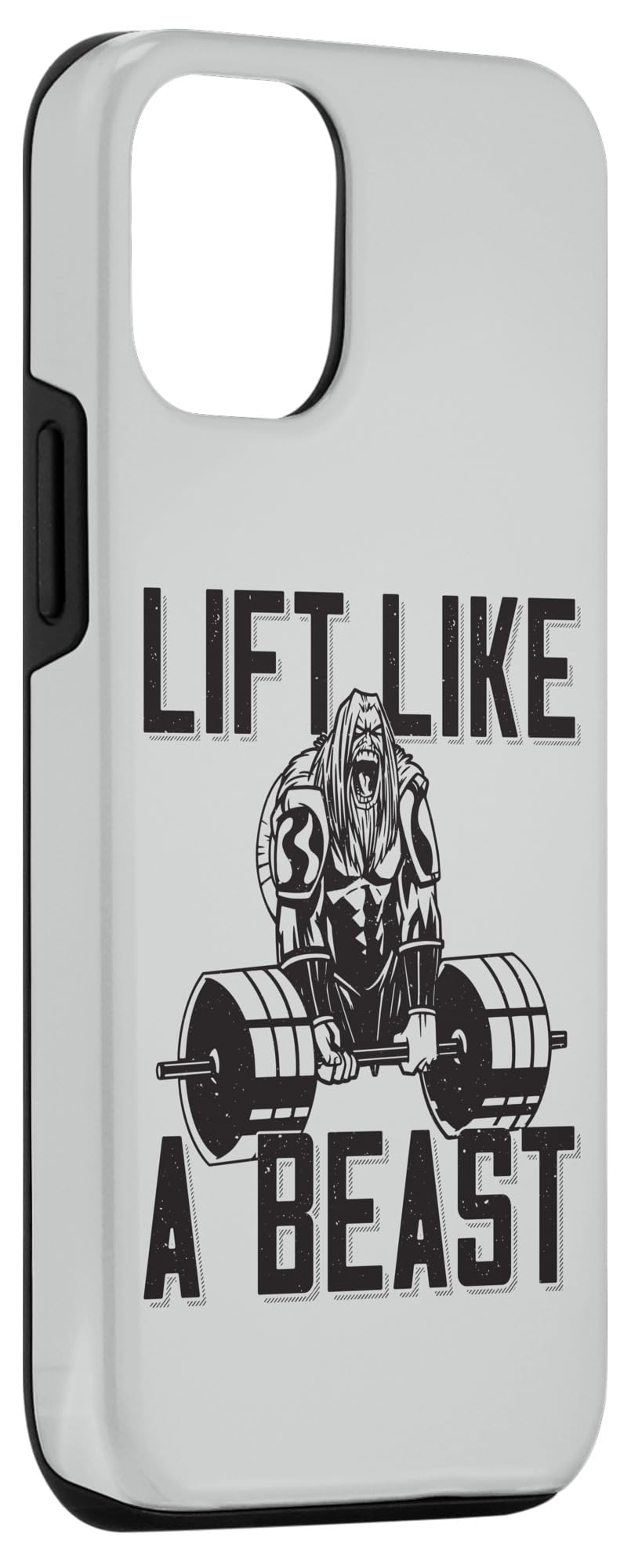 iPhone 15 Lift Like A Beast Saying Bodybuilder Barbell Bodybuilding Case - Image 3