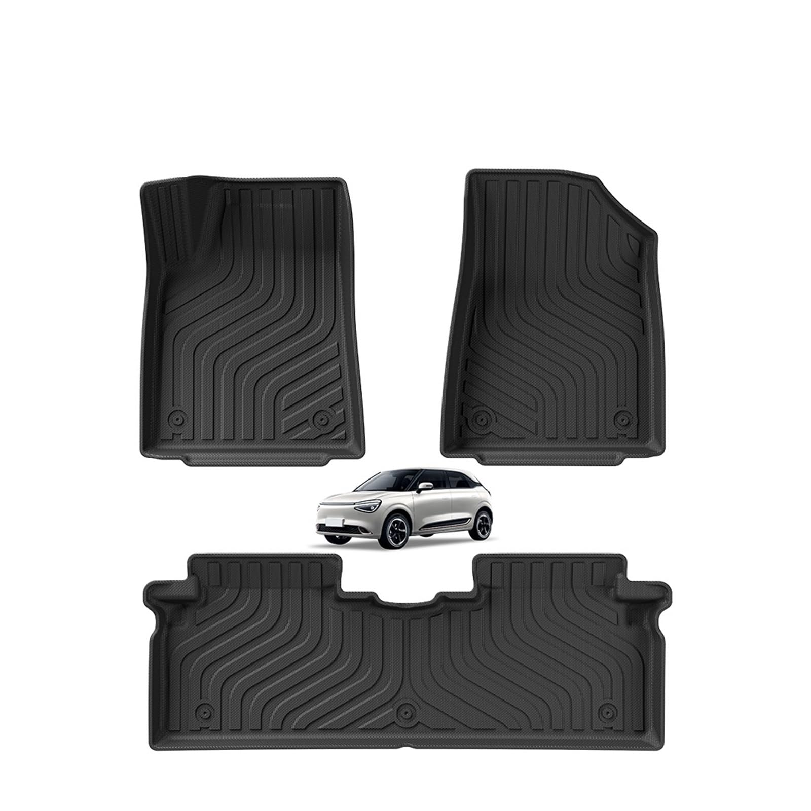 All Weather Car Floor Mat Compatible with Dongfeng NAMMI 01 2024 Custom 3D TPE Car Mats Waterproof Non-Slip — view 2