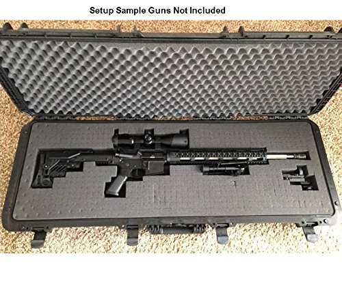 Waterproof Rifle Hard Case Elephant Elite El4305W 43" With Pre-Cubed Foam And Wheels For Hunting Long Rifle Shootgun With Magazines, Accessories Or Handgun, Watertight Hard Plastic Case #TOP7