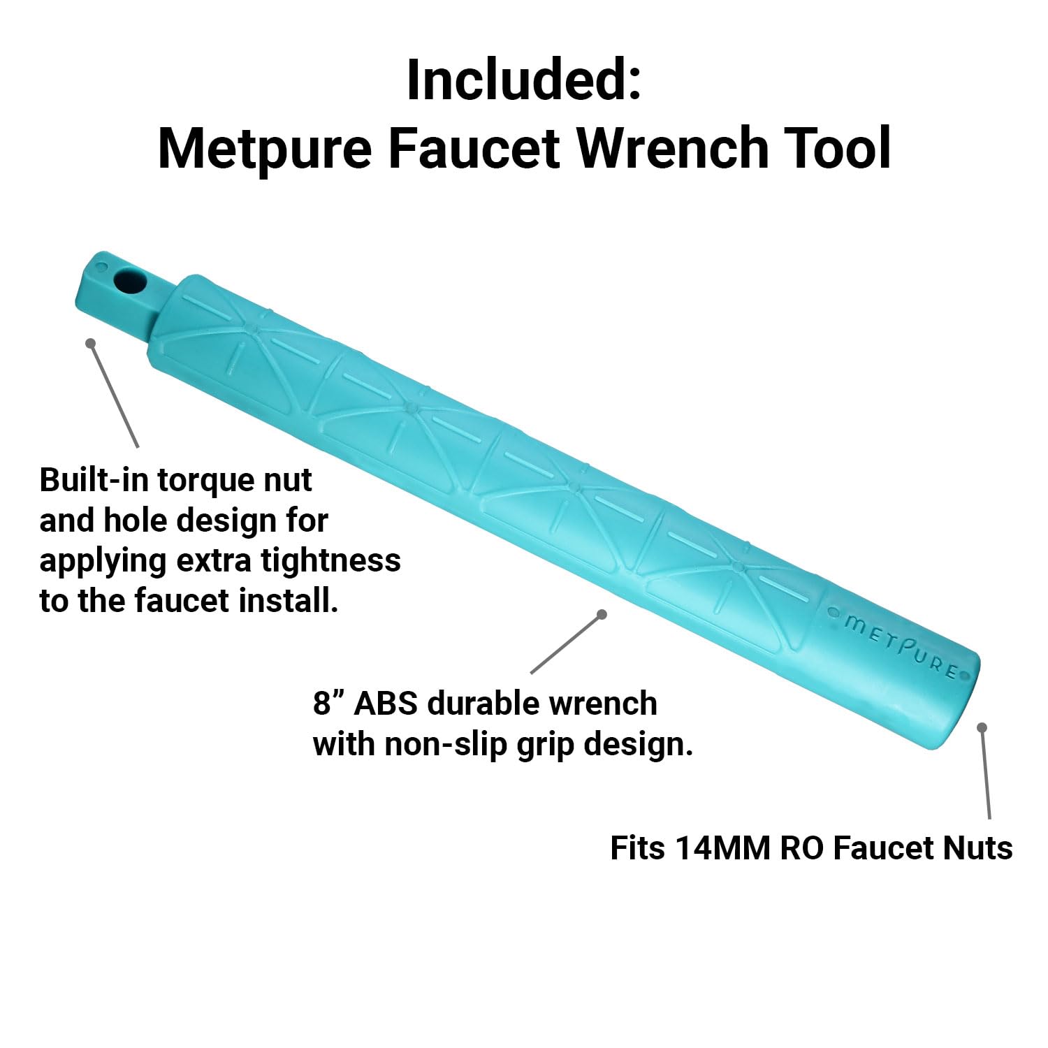 Metpure Grifo RO sin espacio de aire, sistema de filtración de agua potable, sistema de filtración de agua potable, boquilla dispensadora de agua (bronce aceitado oscuro). Estilo jarrón con llave de