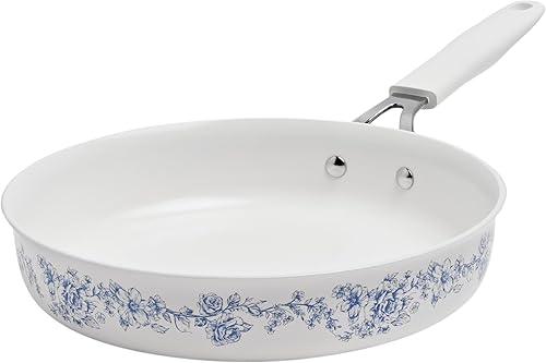 Miniatura 4 de Pioneeer Woman - Juego de utensilios de cocina de cerámica de aluminio de 12 piezas, ollas y sartenes antiadherentes para cocinar sin esfuerzo