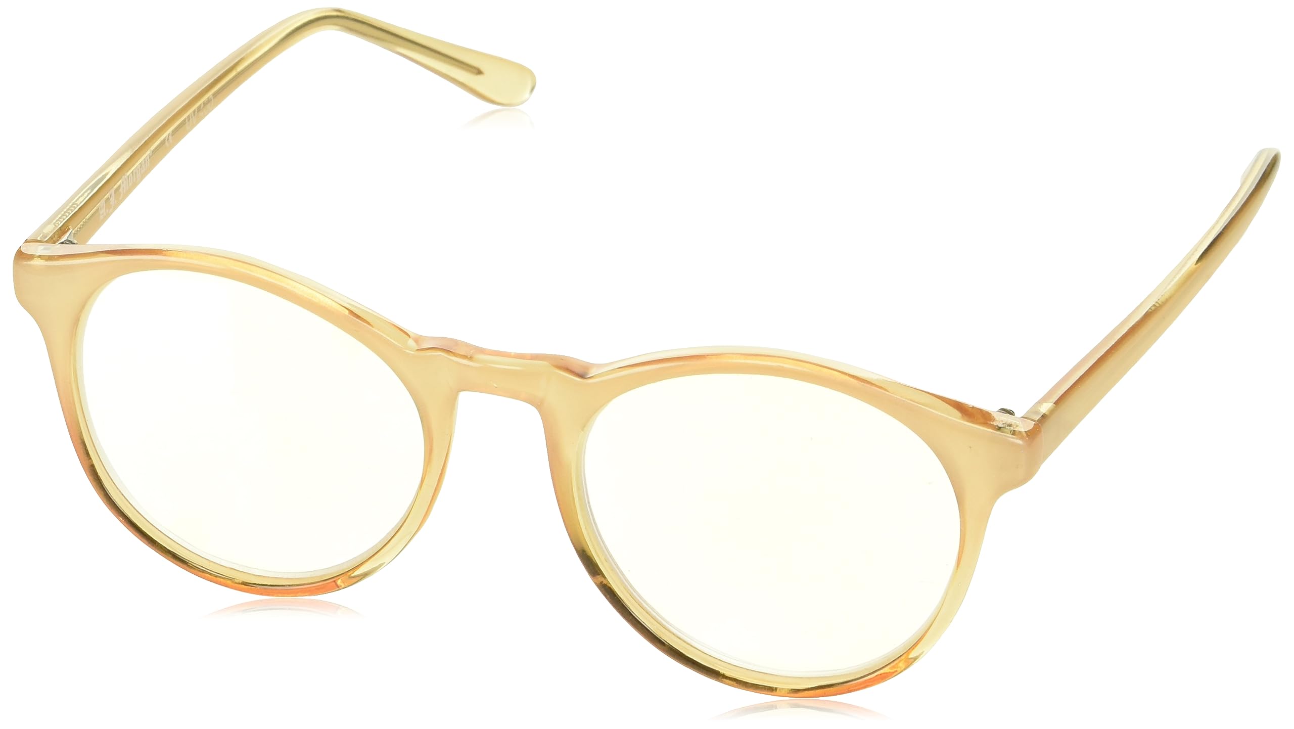 A.J. Morgan Eyewear POST GRAD - Blue Light Blocking Computer Readers, Champagne, 50mm