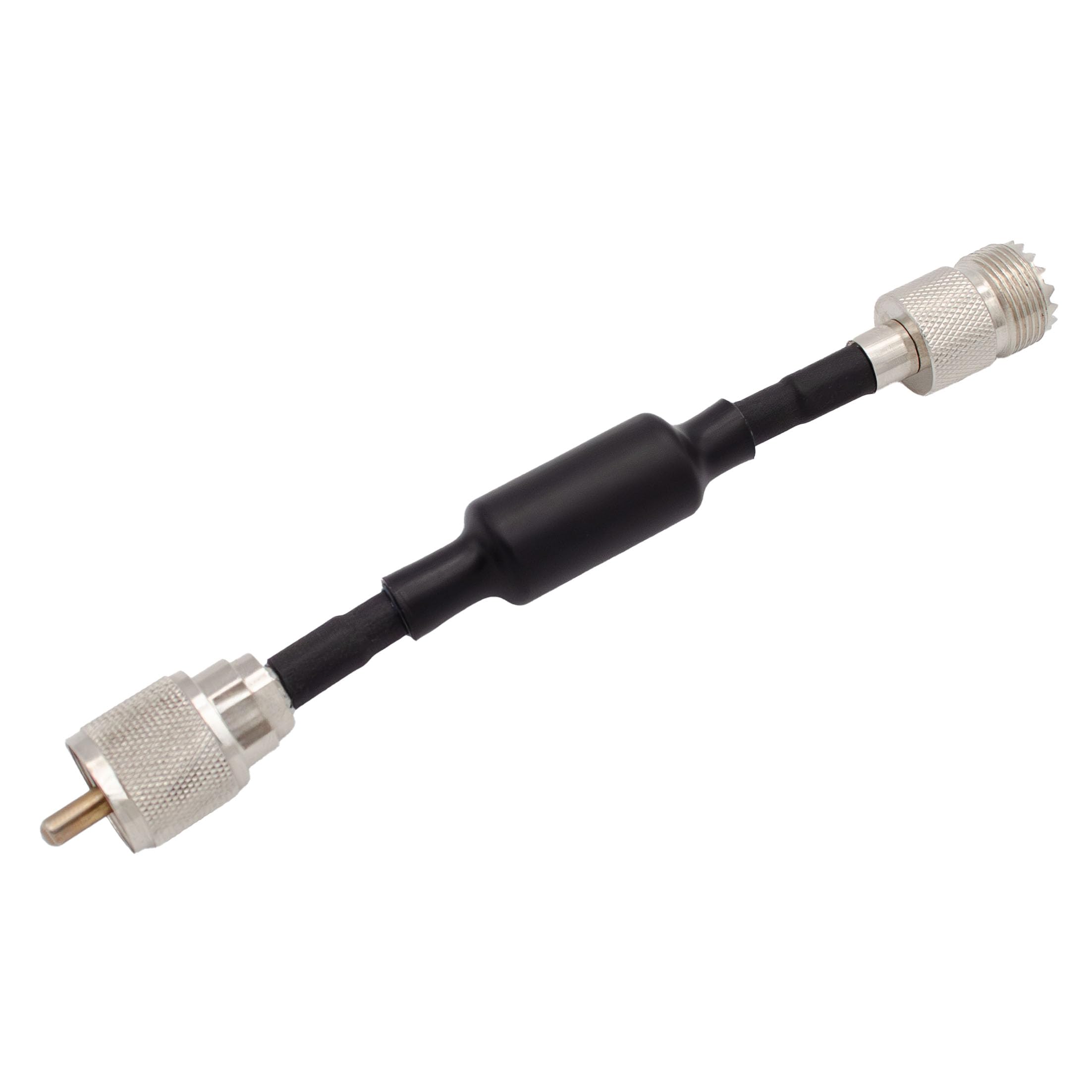 Comet TRF-MINI HF/6m RFI Choke 1-55 MHz Filtro acustico in linea con connettori da PL-259 a SO-239 Compatto HF Radio Noise Suppressor ed eliminatore di interferenze