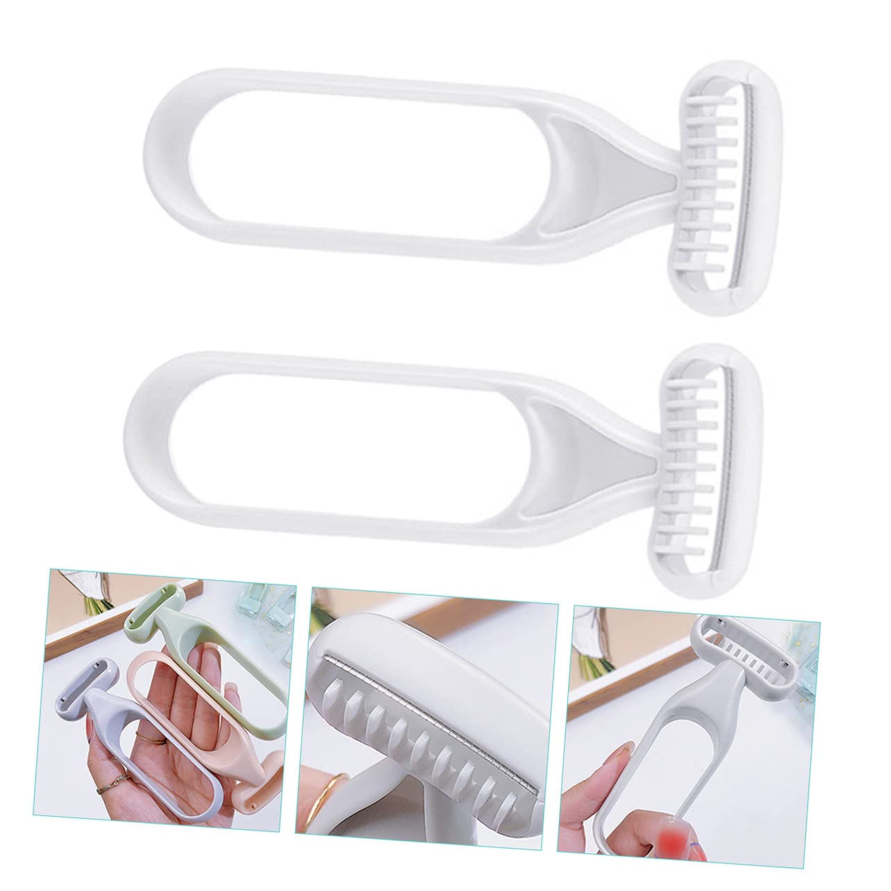 LALAFINA 8piezas Recortadora De Cuerpo Para Mujer Afeitadora Portátil Para Axilas y Piernas Cuchillas y Precisas Para y