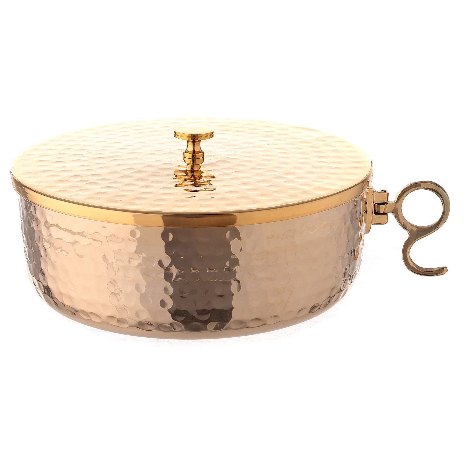 Holyart Kielichy Puszki Pateny metal: Puszka nakładana 17 cm, mosiądz klepany