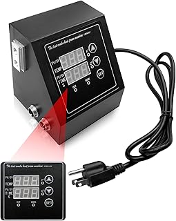 Heat Press Machine Control Box, Double Hole Digital Box LED Controller for 12 x 15Inch K-Type Heat Press Machine, Heat Transfer Sublimation Print Machine for T-Shirts/Mug/Plate/Cap/Cup