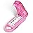 DUBSTAR Pill Cutter Splitter for Small and Tiny Pills, Multiple Pill Cutters for Small or Large Pills, Adjustable Pill Splitter with Centering Device and Blade Guard for Multi Tablets (Pink)