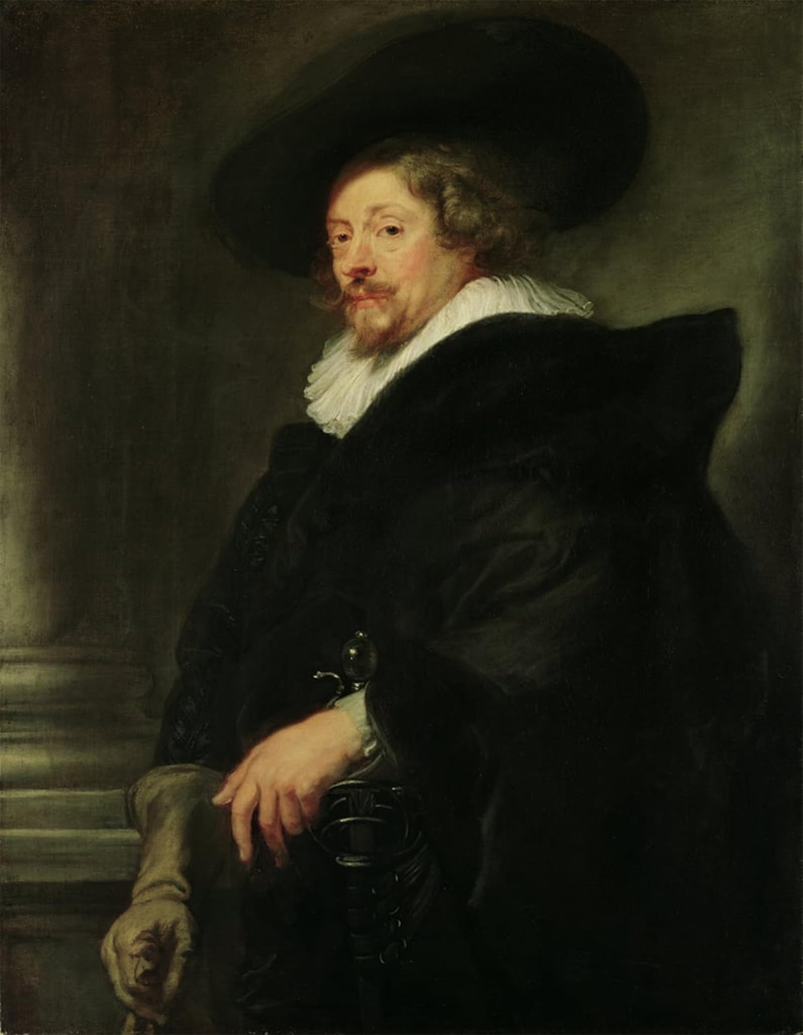 POSTERIIk Famous Modern Artwork Art Mural Self Portrait by Peter Paul Rubens Oil Paintings Pictures for Home Decor 60x90cm