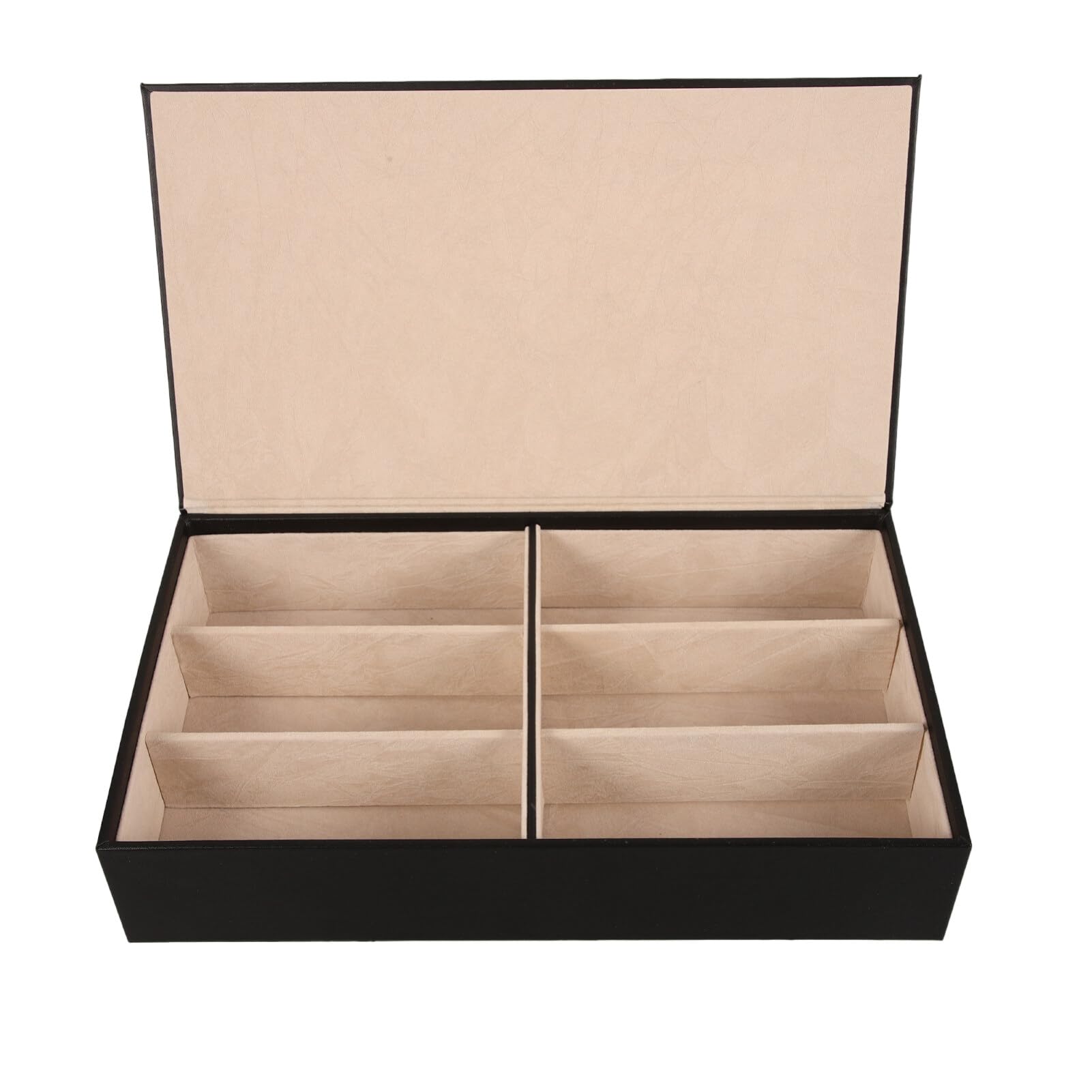LIFKOME Custodia Facile da Trasportare in Pelle Pu Resistente e Occhiali Multi Scomparti per Organizer Occhiali da Sole per Casa e Utilizzo Professionale
