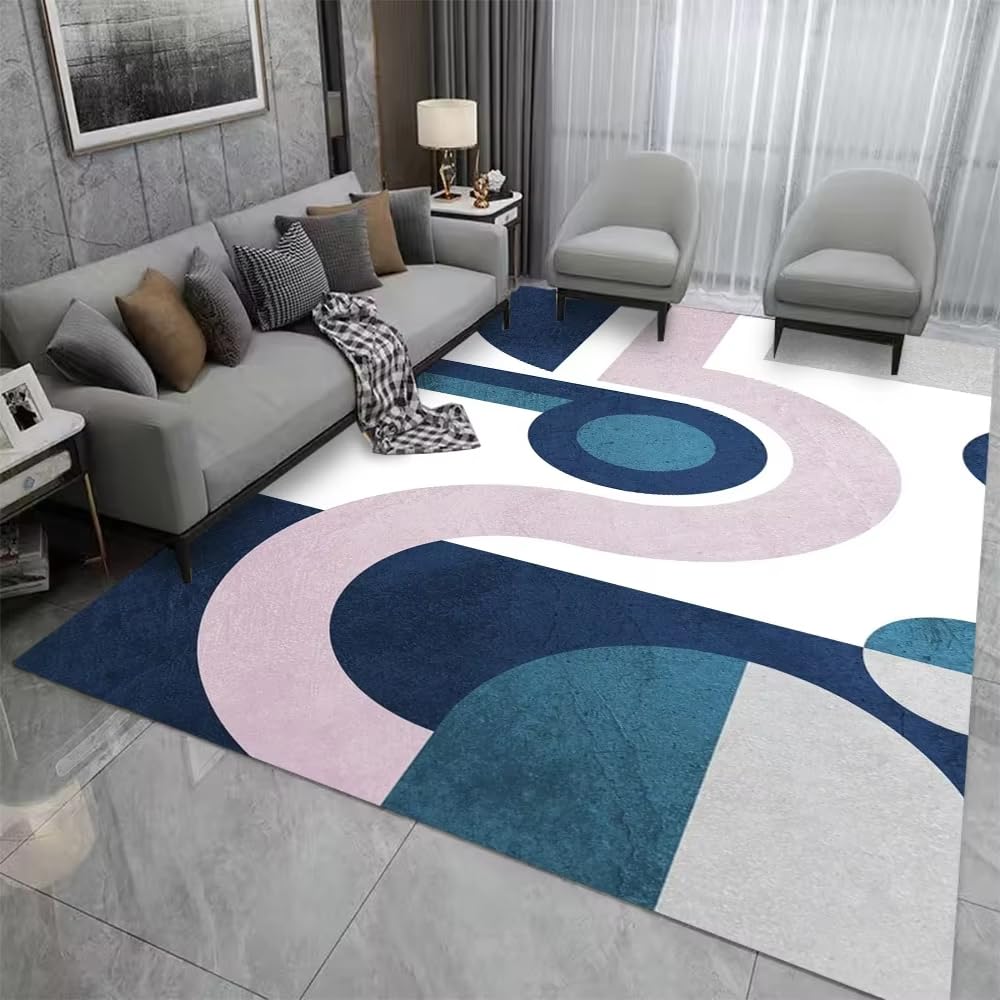 Tapis de cuisine lavable pour canapé et table basse 100x120