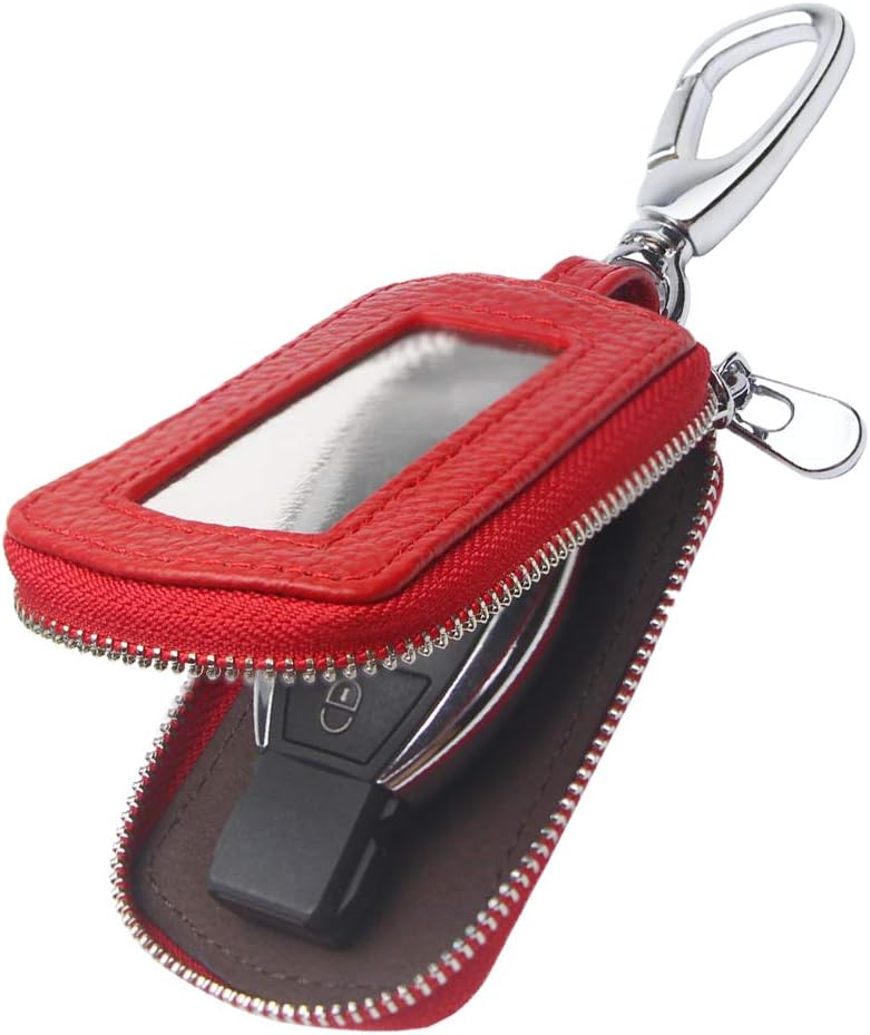 Universal Premium Car Key Fob Case Genuine Leather Car Smart Key fob Holder for Remote Key Fob