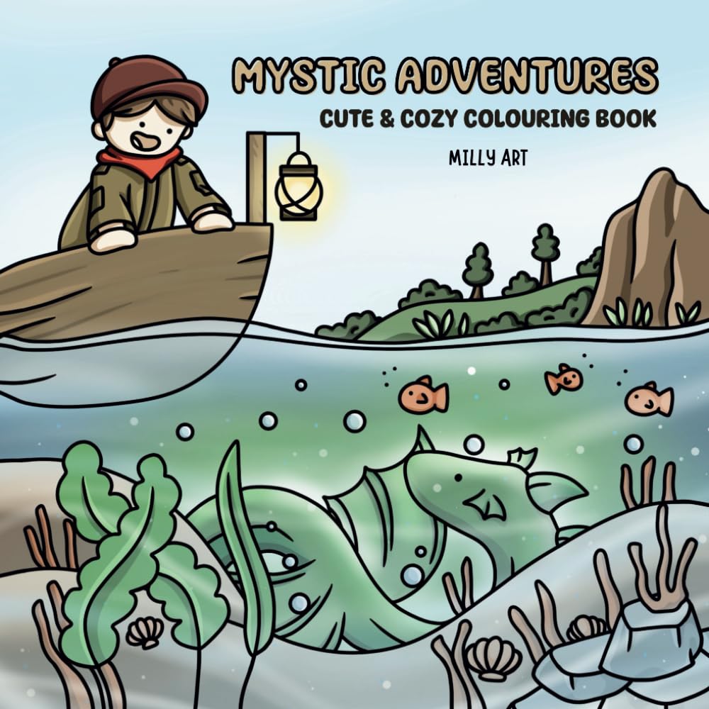 Mystic Adventures: Cute & Cozy Colouring Book Featuring Adorable and Enchanting Fantasy and Sci-Fi Moments