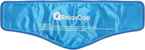 Miniatura 6 de Envoltura de hielo para el cuello, bolsa de hielo de gel reutilizable para cuello, hombros, terapia de compresión fría para aliviar el dolor,