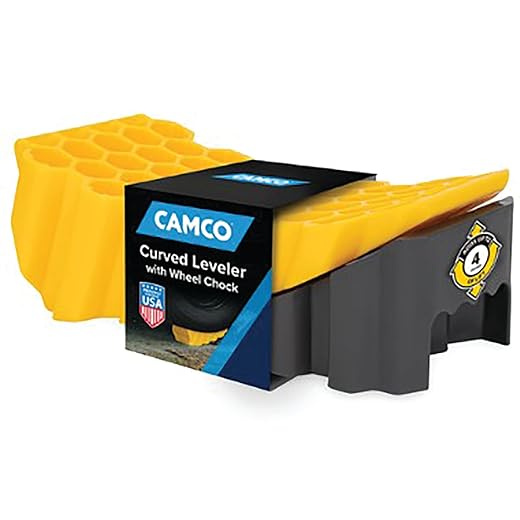 Camco Curved Leveler and Wheel Chock (44423)