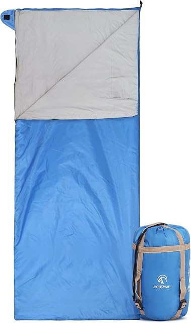 REDCAMP Ultra Sac de couchage léger pour le sac à dos, randonnée, confort pour les adultes temps chaud avec sac de compression, 15-25°C